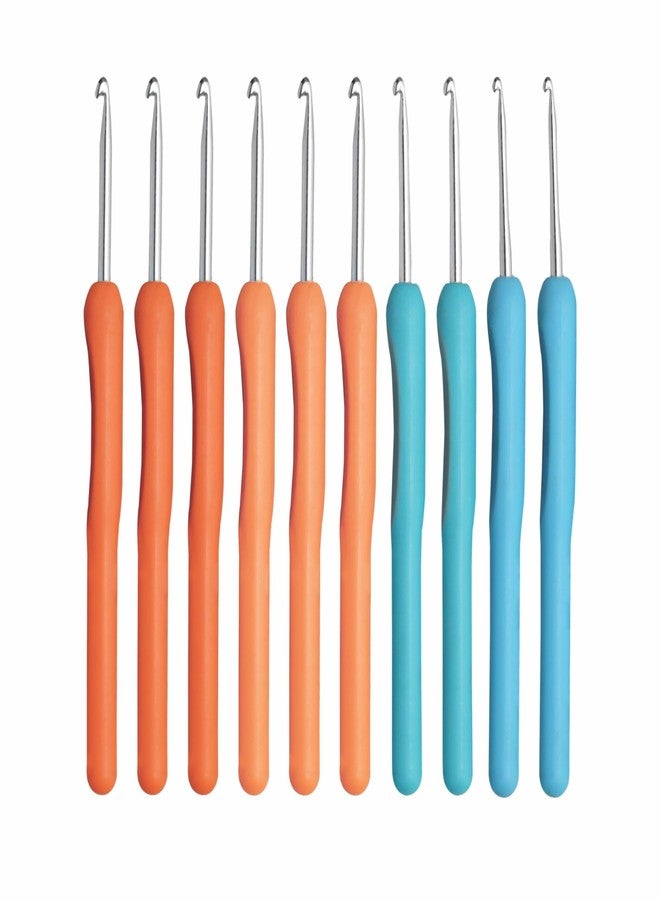 Jyoti Crochet Hook Aluminium with Plastic Handle for Wool Work, Hand Knitted Sewing DIY Craft Weaving Needle, Ideal for Sweaters, Purses, Scarves, Hats, # 15701 (6"/15cm of Size 9 to 12) - Image 1